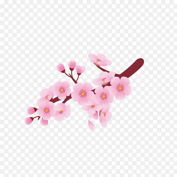 樱花 花纹 淡粉色