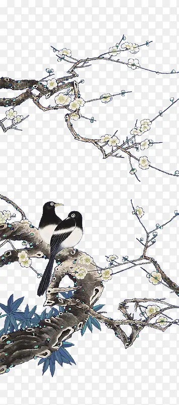 国画樱花