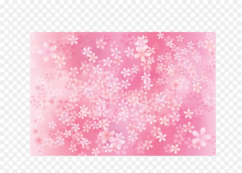 矢量粉色樱花无缝背景日本樱花