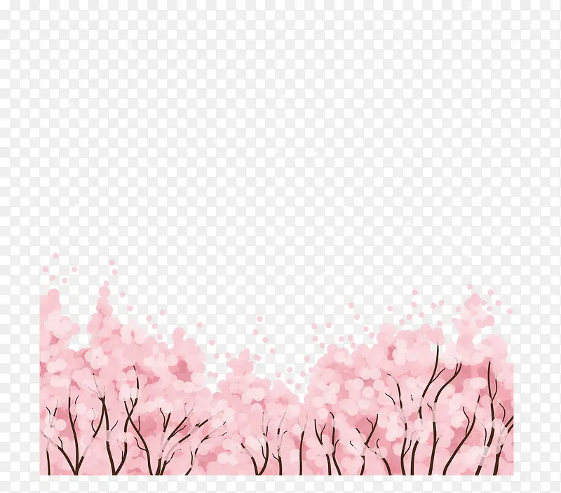 春天唯美樱花边框