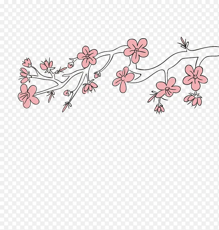 矢量日本樱花