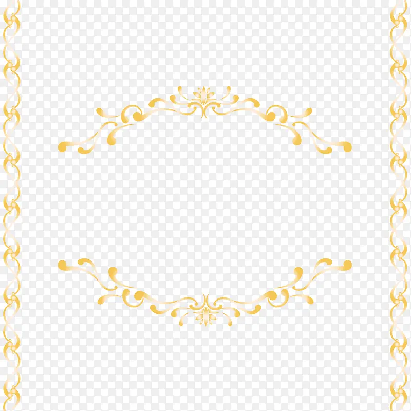 欧式金色装饰边框