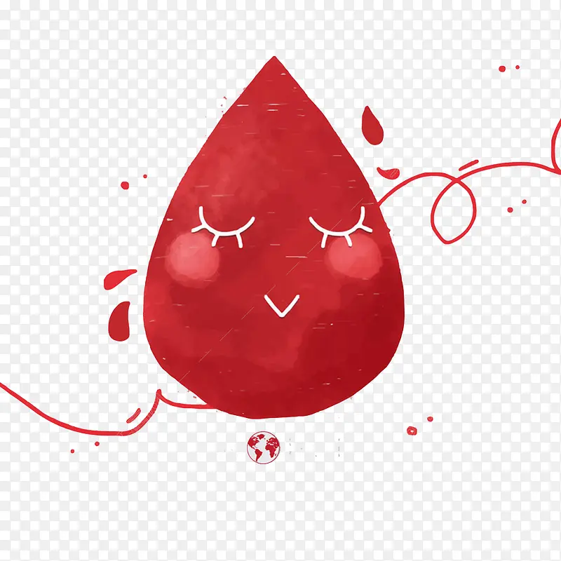 红色血滴
