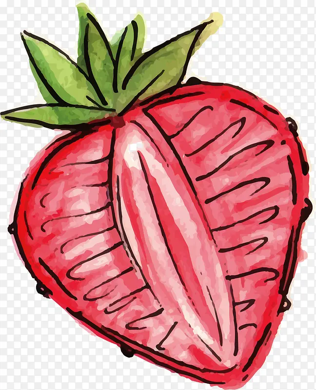 矢量图红色创意草莓