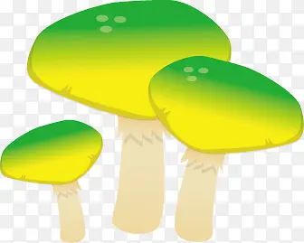 绿色蘑菇卡通图