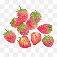 卡通手绘草莓