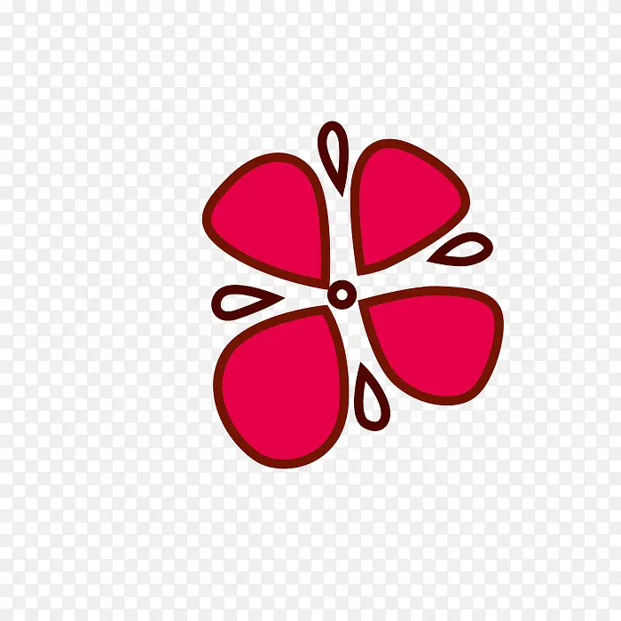 卡通小花
