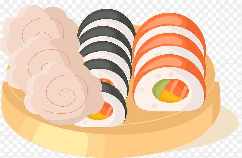 寿司矢量卡通食物