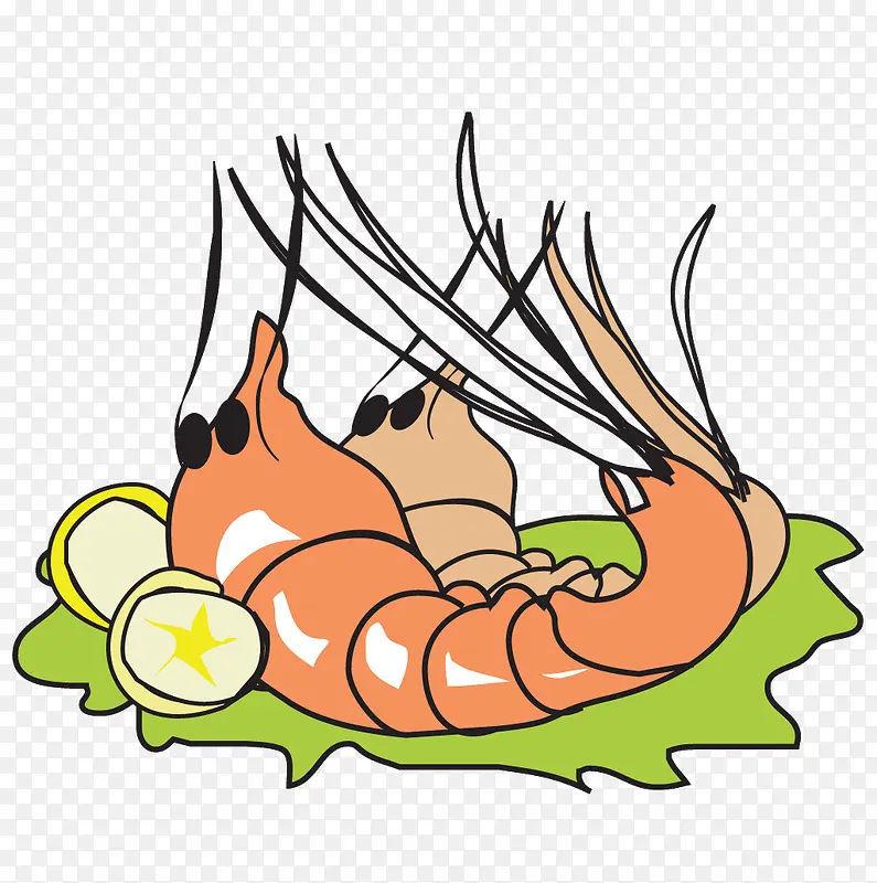 卡通龙虾