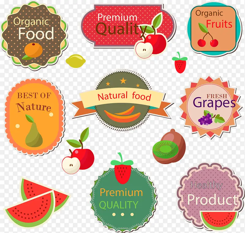 矢量美味水果图标