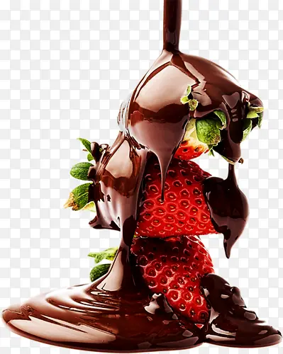草莓巧克力免抠