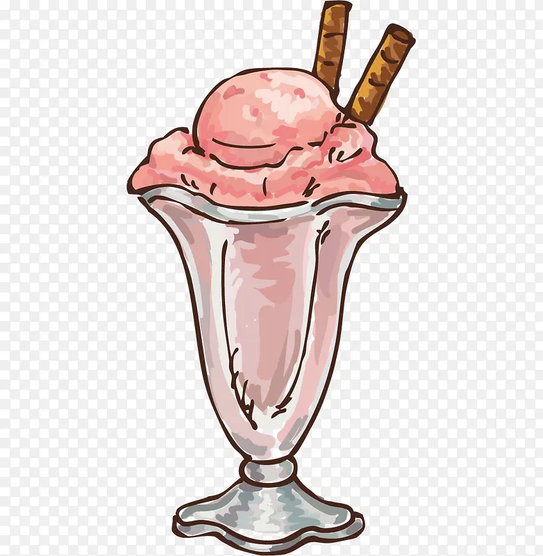 杯子里的冰淇淋