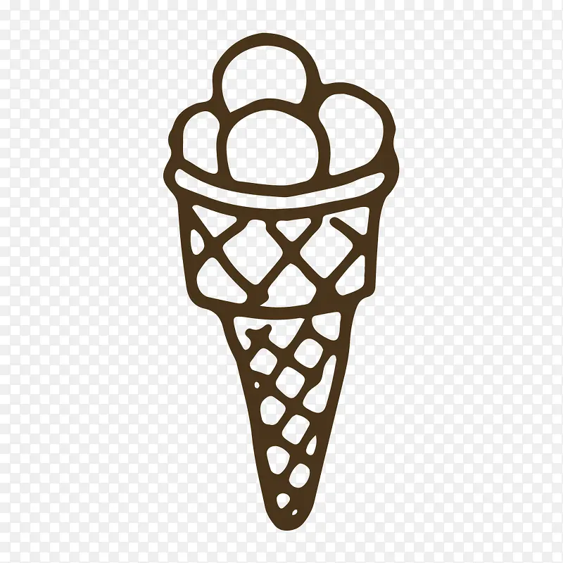 手绘食物冰淇淋