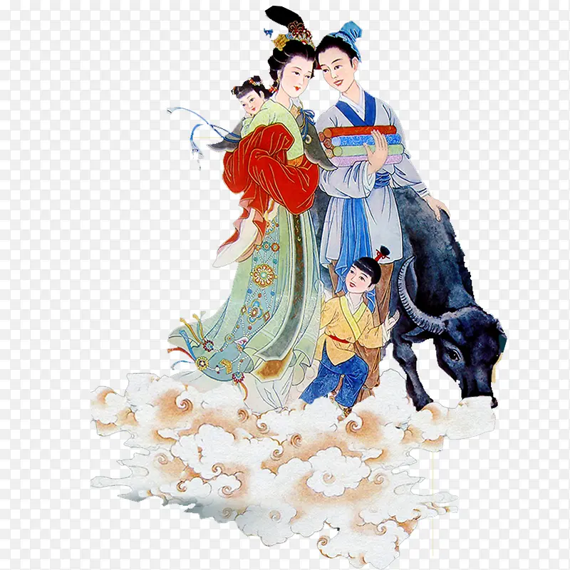 牛郎织女PNG图片素材下载_图片编号yxolnrnj-免抠素材网