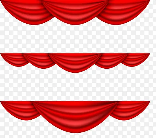 舞台红色幕布装饰元素