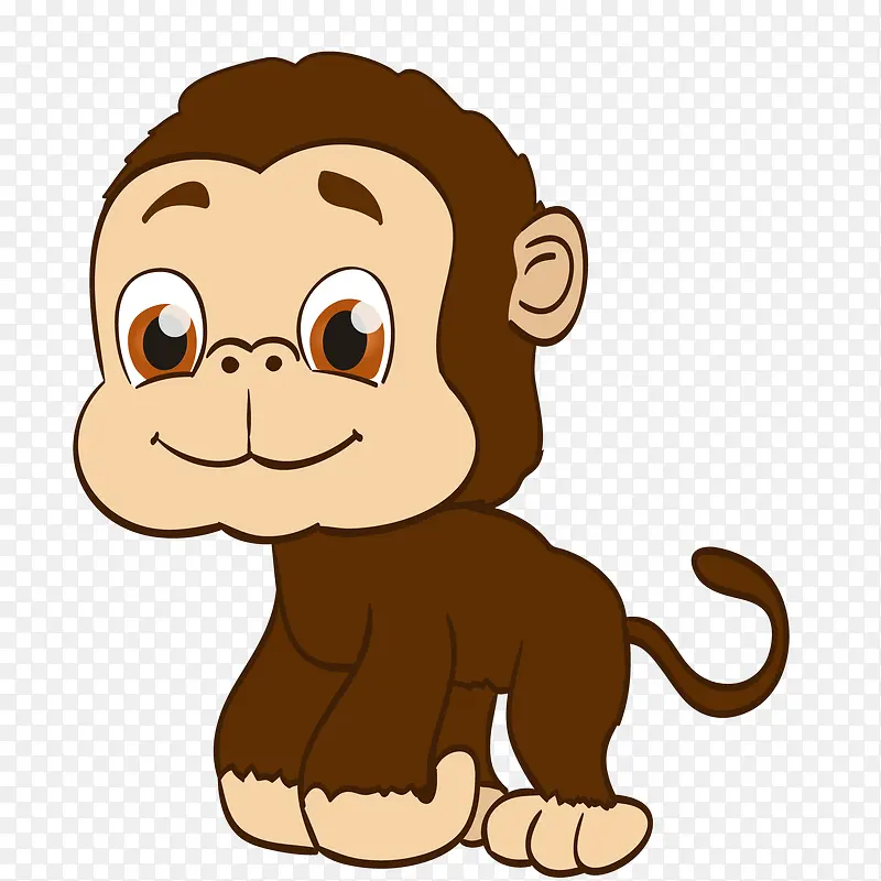 卡通猴子动物设计