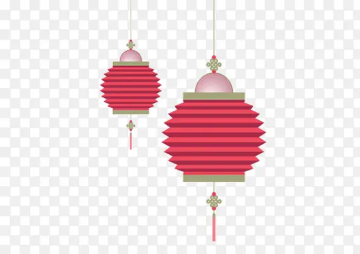 红色灯笼元素中国风喜庆新年