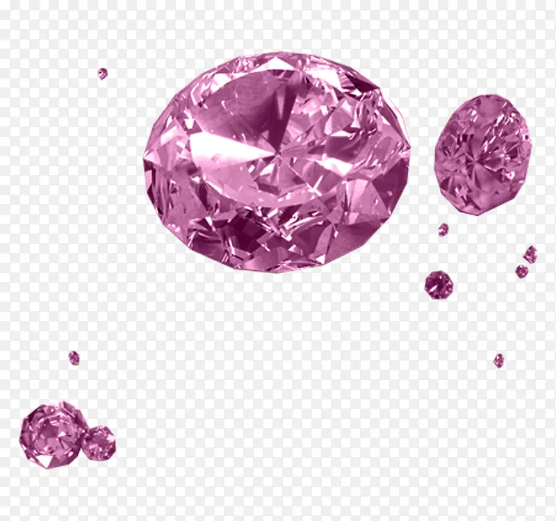 紫色梦幻钻石装饰图案