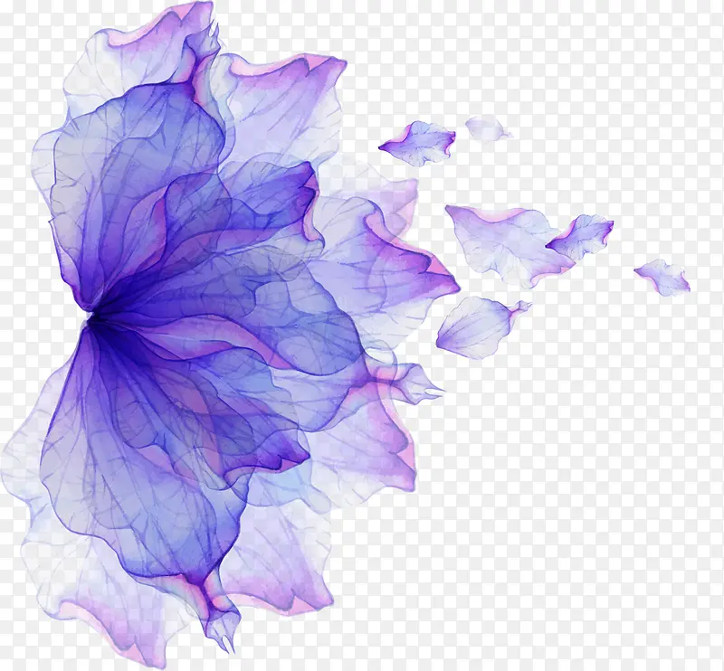 紫色梦幻鲜花