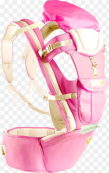 粉色婴儿外出背带