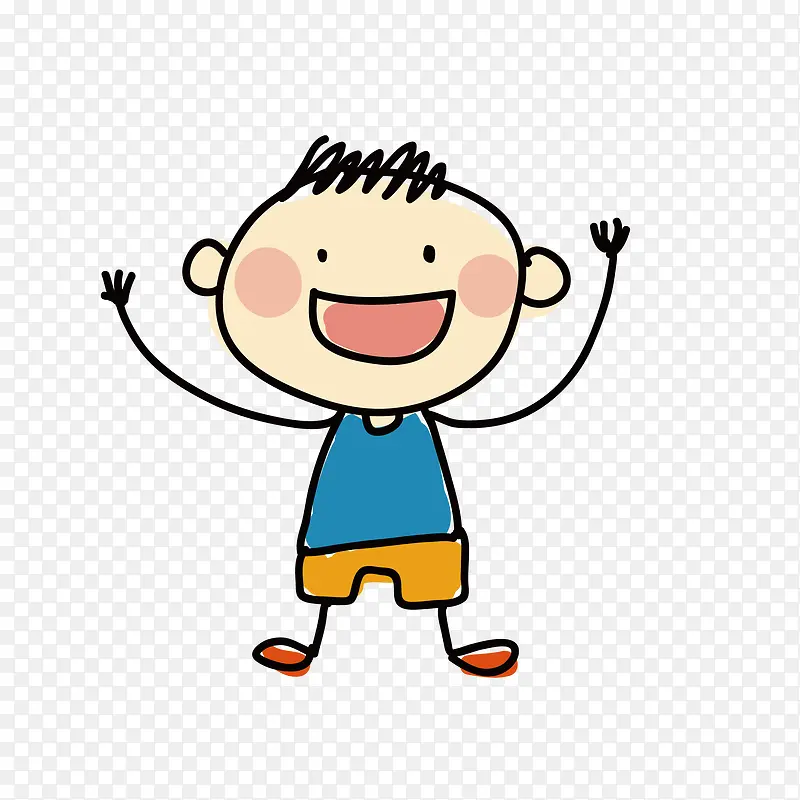 手绘小孩