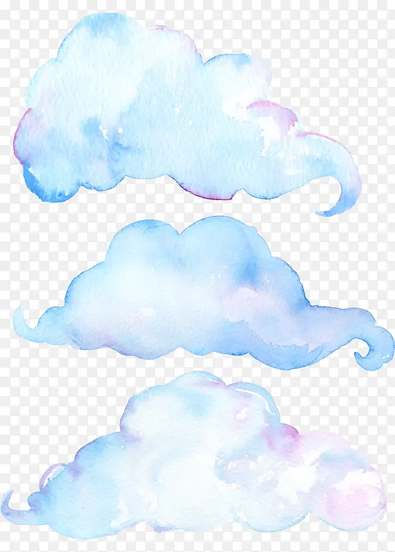 手绘云朵装饰图案