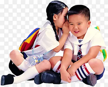 夏日小孩校服悄悄话