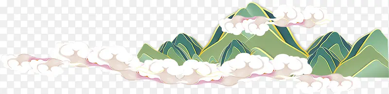 手绘山脉