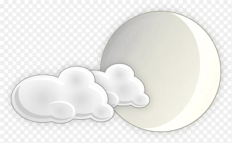 白色云朵图案