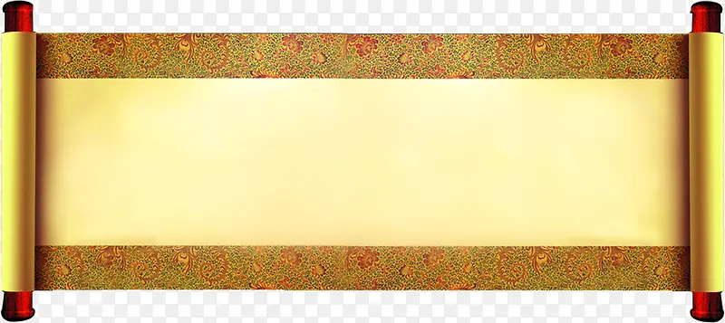古典金色卷轴横幅