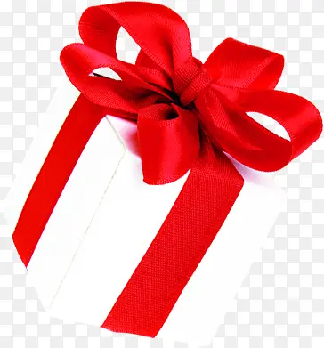红色丝带包装的礼物盒
