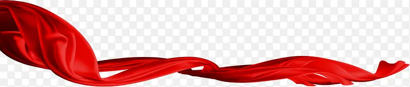 红色喜庆节日丝带设计装饰
