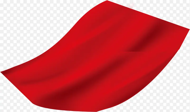 红色企业丝带装饰创意