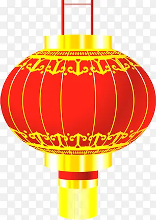 中式春节红色喜庆灯笼