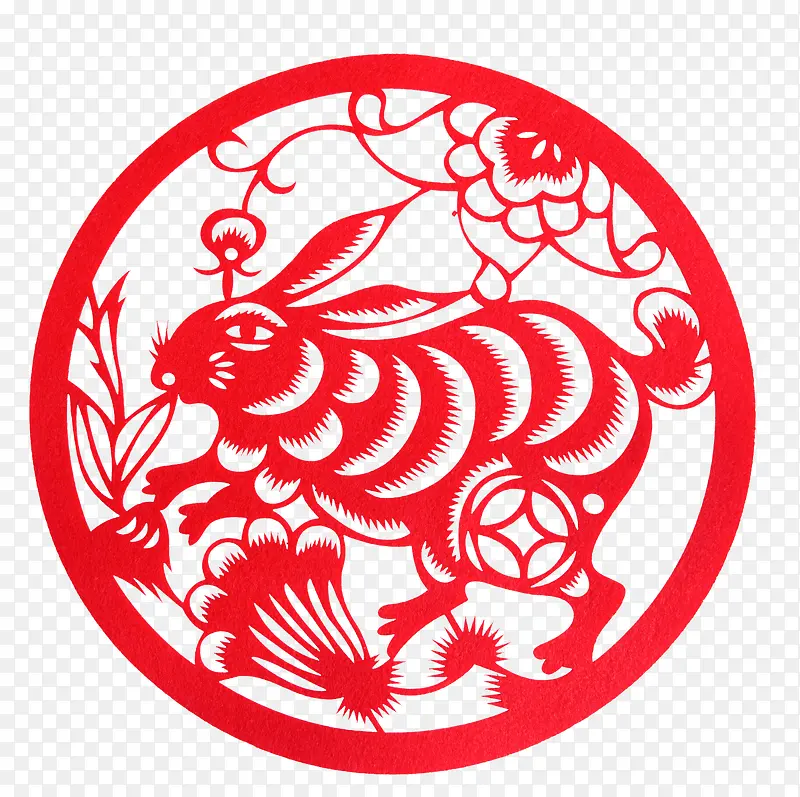 剪纸免子PNG图片素材下载_图片编号qpexdjbx-免抠素材网
