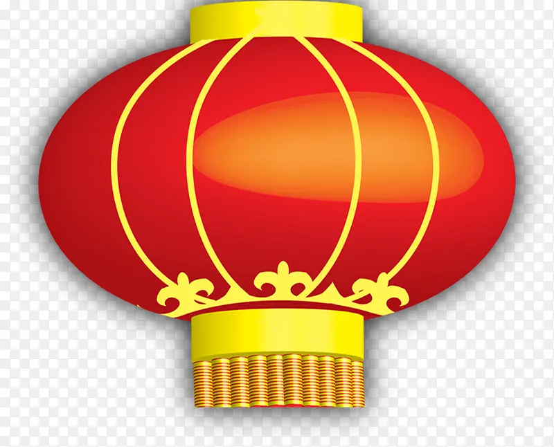 红色中式喜庆祥和灯笼