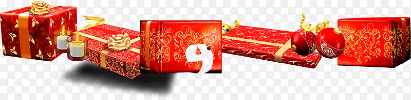红色礼物礼盒喜庆春节拜年