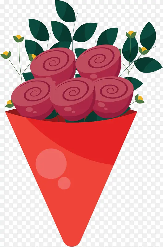 浪漫红色玫瑰情人节花束
