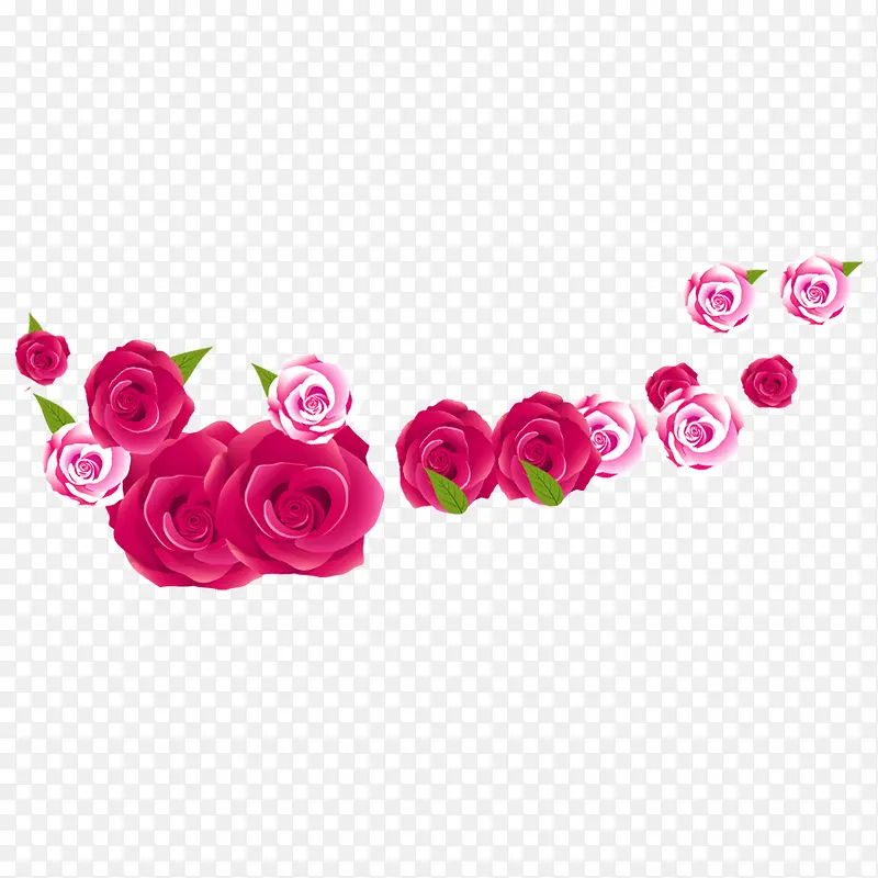 粉红玫瑰装饰图