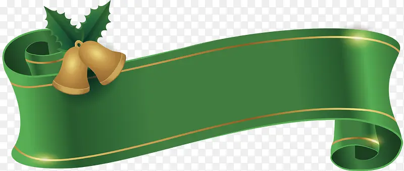 绿色彩带标题框
