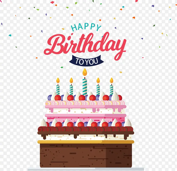 蛋糕生日卡PNG图片素材下载_图片编号yrvonrvw- …