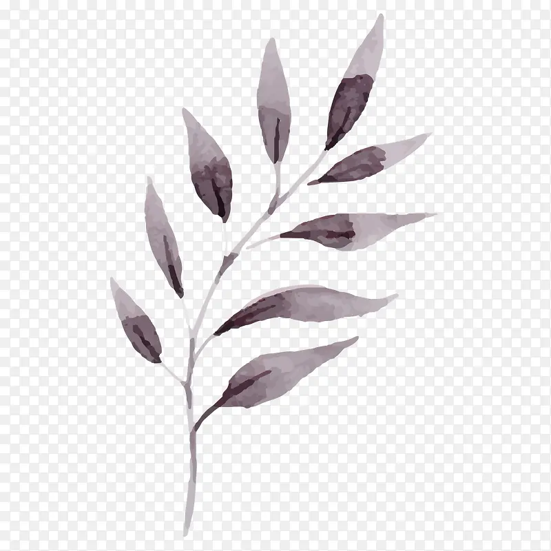 水墨植物