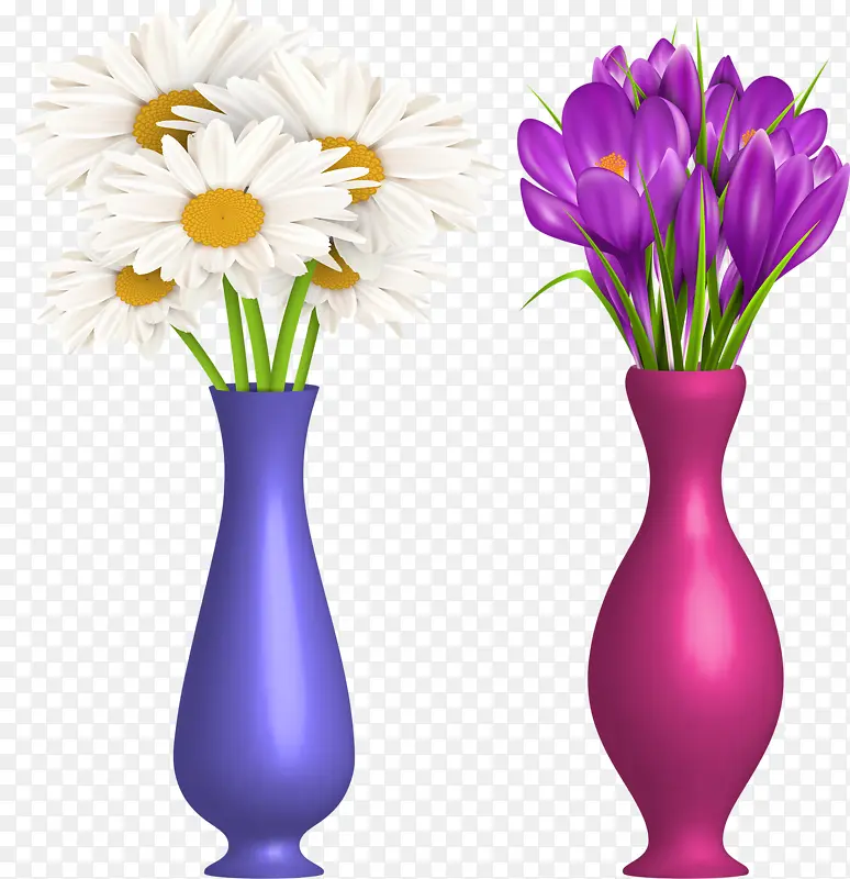 两瓶鲜花