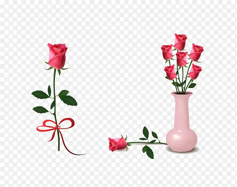 鲜花与花瓶