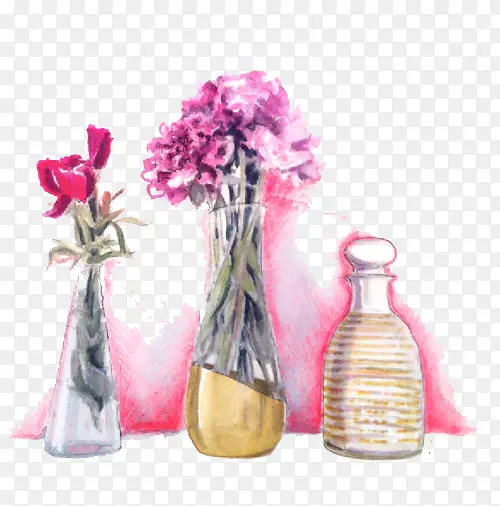 粉色花瓶