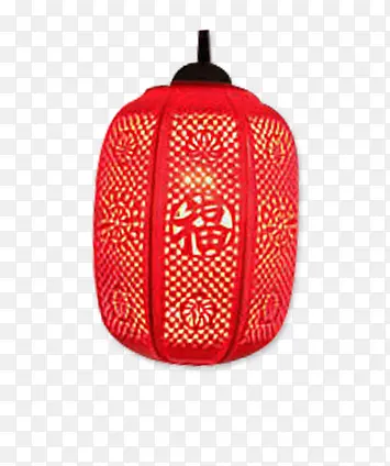 红色喜庆春节福字灯笼