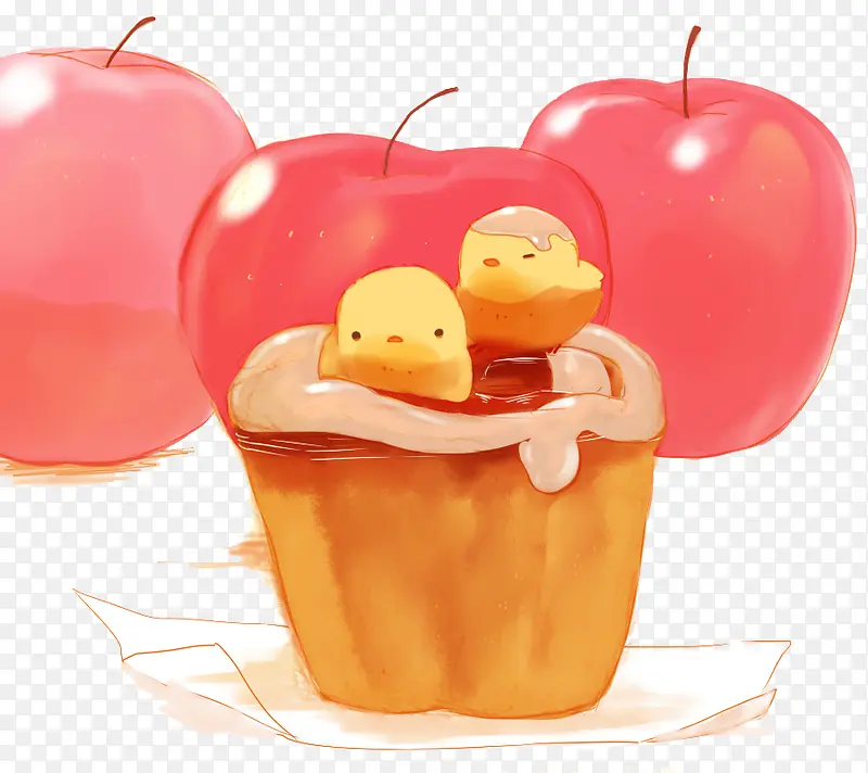 苹果蛋糕小鸡