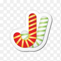 糖果圣诞贴纸图标