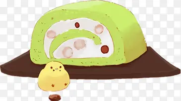 绿色面包小鸡
