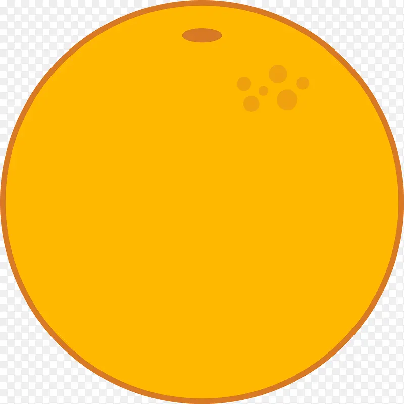 卡通矢量橙子水果图